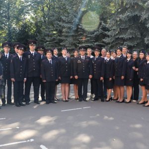 На юго-западе Москвы прошла торжественная церемония принятия клятвы молодыми сотрудниками полиции